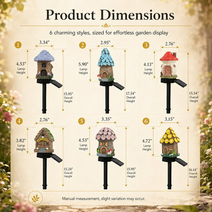 🎁2026 New Arrivals 50% OFF🌙🏡Solar Fairy-Tale Mushroom Cottage Garden Light