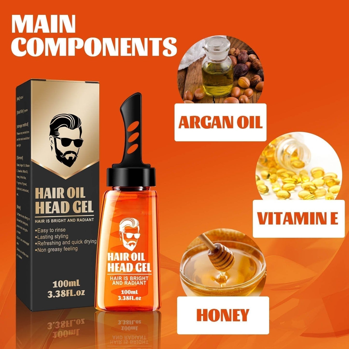 One-comb shaping-Styling Gel Comb | Sweat-Resistant Gel | Non-Greasy Formula