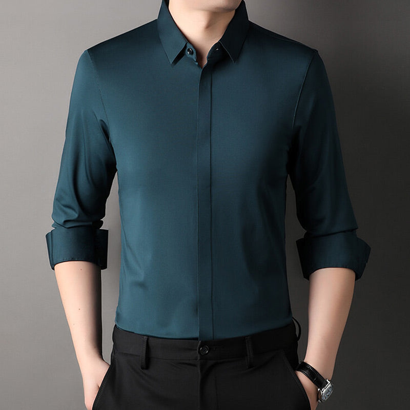 🔥2025 Hot Sale🔥Men's Wrinkle-Free Button-Down Shirt