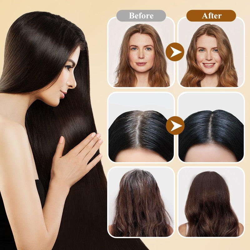 🌈Long Lasting Natural Hair Dye Shampoo🧴 | UV Protection + Color Lock | Gradual Gray Coverage
