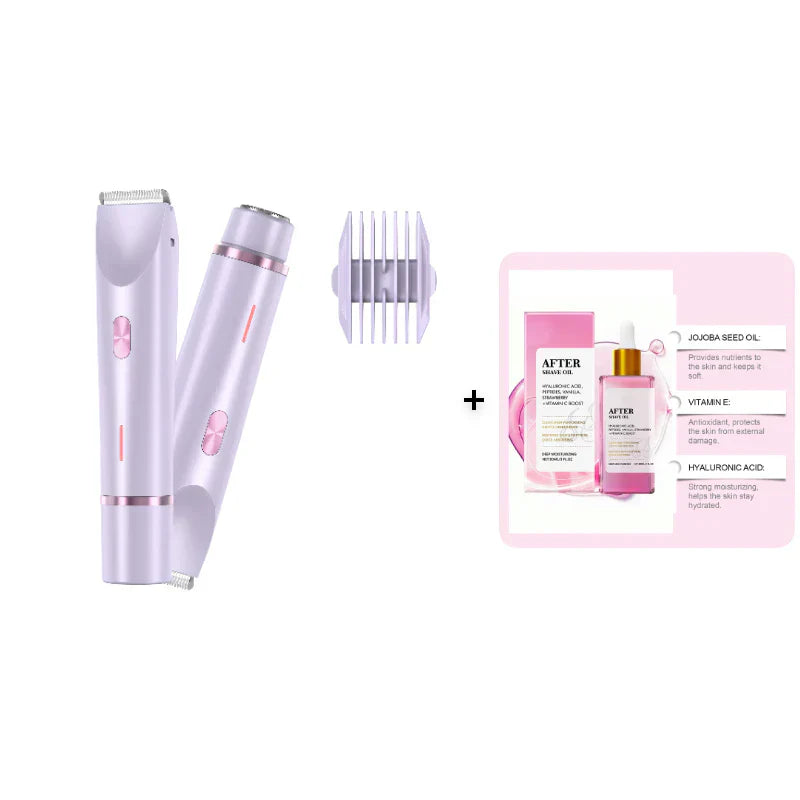 🥳LAST DAY PROMOTION - 50%OFF🥳💞Electric Bikini Trimmer for Women, Rechargeable 2 in 1 Body & Facial Hair Removal