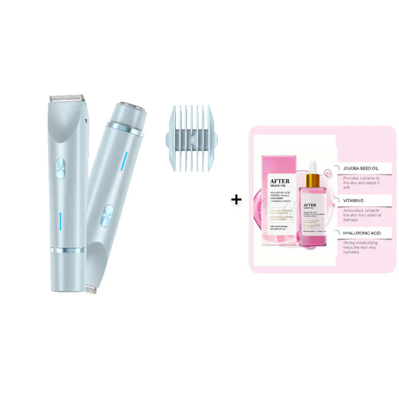 🥳LAST DAY PROMOTION - 50%OFF🥳💞Electric Bikini Trimmer for Women, Rechargeable 2 in 1 Body & Facial Hair Removal