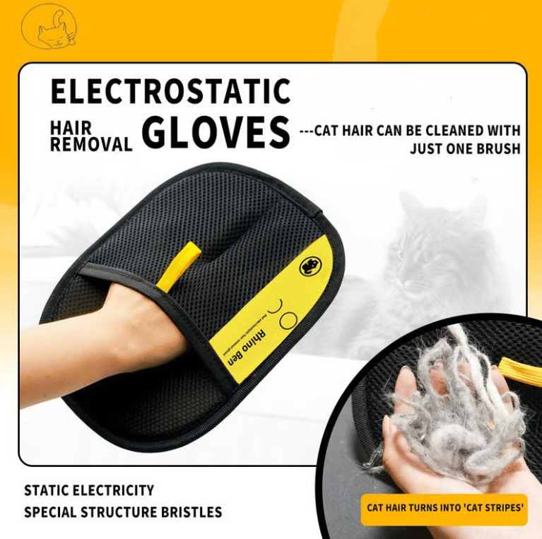 🔥2026 Hot Sale 40% OFF⚡ 50K+ SOLD! 🎁Reusable Electrostatic Pet Hair Removal Glove - Works on Clothes, Couch, Car & All Fabric Surfaces