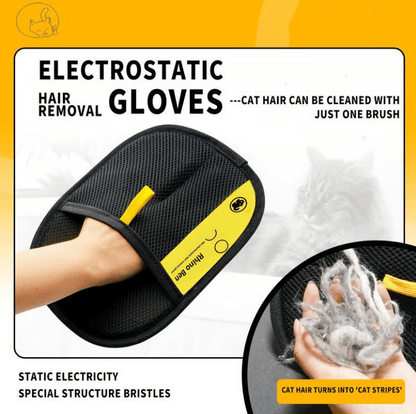 🔥2026 Hot Sale 40% OFF⚡ 50K+ SOLD! 🎁Reusable Electrostatic Pet Hair Removal Glove - Works on Clothes, Couch, Car & All Fabric Surfaces