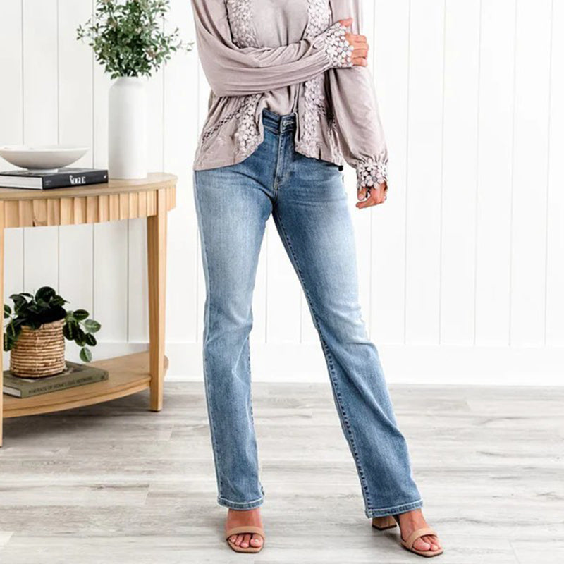 Hot Sale 49% Off👖Tummy Control High-Stretch Jeans - Smooth Waist Panel, Butt-Contouring Pockets, Soft Feel 🍑