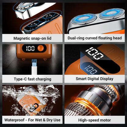 💥Hot Sale 50% Off⏳New Upgrade🔥Men's Portable Mini Rotary Electric Shaver