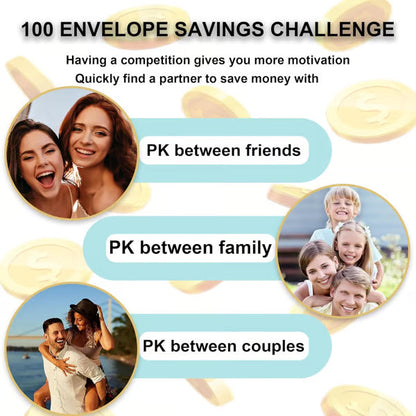 🔥LAST DAY SALE $9.99!!⚡50K+ SOLD!💝Savings Challenges Book with Envelopes💸