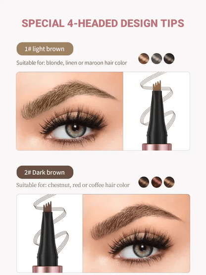 🥳BUY 1 GET 1 FREE 💞50K+ SOLD!💥✨3D Natural-Looking Eyebrow Pencil– 4-prong tip creates natural hair-like strokes. Waterproof, smudge-proof & lasts 24h