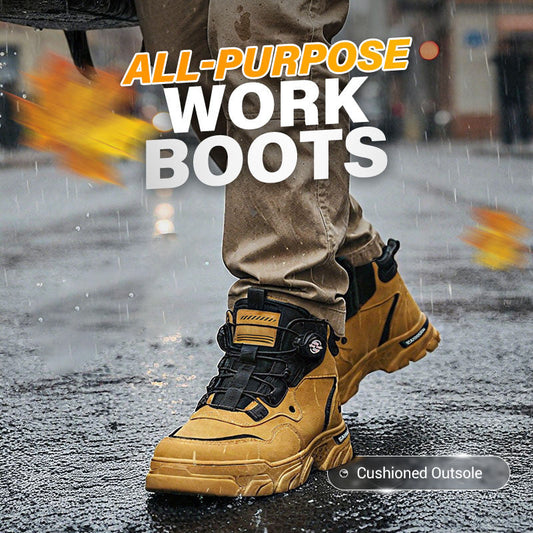 🔥49% OFF🔥Men's Outdoor Swivel Buckle Work Shoes 🔄👞 – Waterproof 💦, Anti-slip 🚶‍♂️, Comfortable , Breathable 🌬️