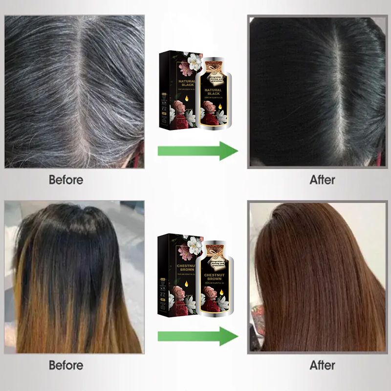 Essential Oil Bubble Hair Dye