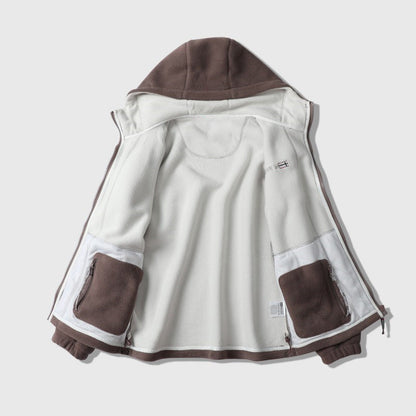 🎅Christmas Pre-Sale🎁Men's Double-Faced Faux Fleece Warm Hooded Jacket