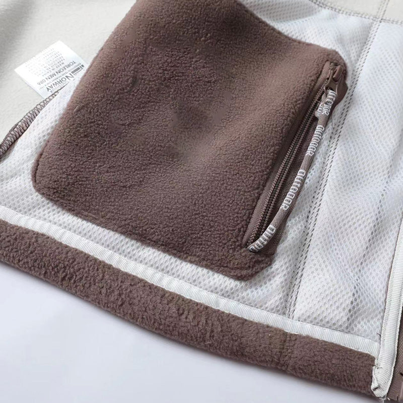🎅Christmas Pre-Sale🎁Men's Double-Faced Faux Fleece Warm Hooded Jacket