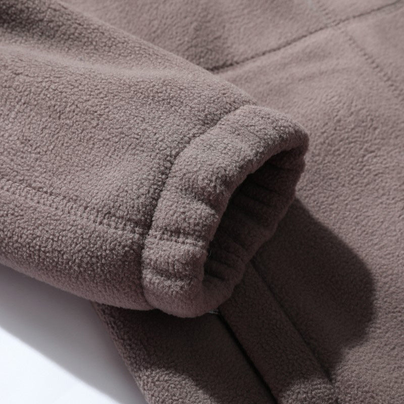 🎅Christmas Pre-Sale🎁Men's Double-Faced Faux Fleece Warm Hooded Jacket