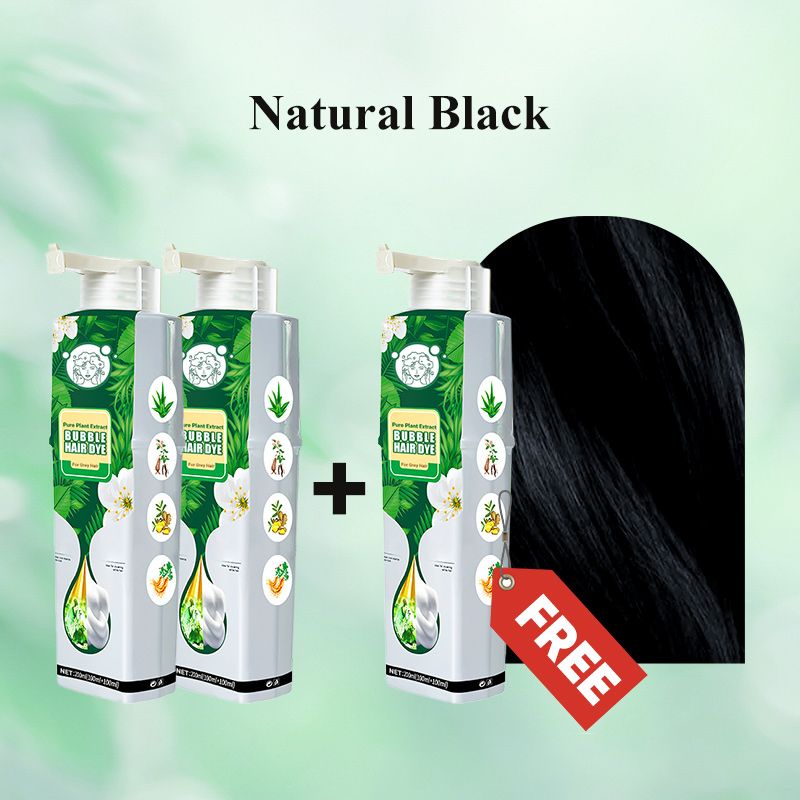 🌱 Pure Plant Extract Bubble Hair Dye Shampoo - 98% Natural Ingredients, Perfect for Sensitive Scalp & First-Timers!