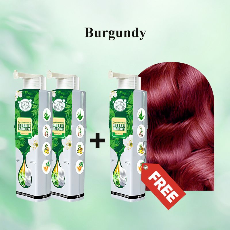 🌱 Pure Plant Extract Bubble Hair Dye Shampoo - 98% Natural Ingredients, Perfect for Sensitive Scalp & First-Timers!
