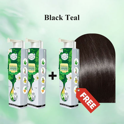 🌱 Pure Plant Extract Bubble Hair Dye Shampoo - 98% Natural Ingredients, Perfect for Sensitive Scalp & First-Timers!