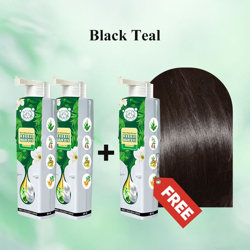 🌱 Pure Plant Extract Bubble Hair Dye Shampoo - 98% Natural Ingredients, Perfect for Sensitive Scalp & First-Timers!