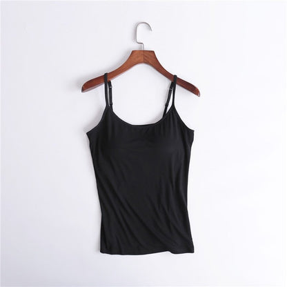 ✨【Padding Magic】Confidence Boost Tank ✨ | Adjustable Removable Pads | Ribbed Contour Fit | Instagram Worry-Free Outline