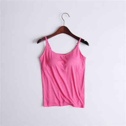 ✨【Padding Magic】Confidence Boost Tank ✨ | Adjustable Removable Pads | Ribbed Contour Fit | Instagram Worry-Free Outline