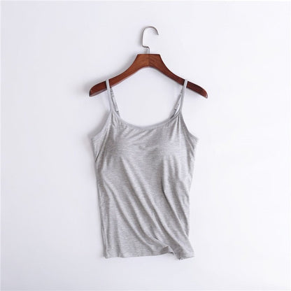 ✨【Padding Magic】Confidence Boost Tank ✨ | Adjustable Removable Pads | Ribbed Contour Fit | Instagram Worry-Free Outline