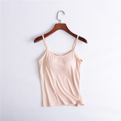 ✨【Padding Magic】Confidence Boost Tank ✨ | Adjustable Removable Pads | Ribbed Contour Fit | Instagram Worry-Free Outline
