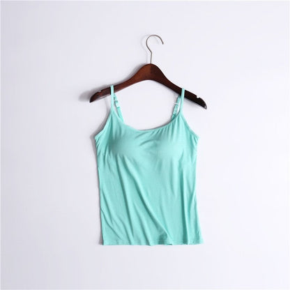 ✨【Padding Magic】Confidence Boost Tank ✨ | Adjustable Removable Pads | Ribbed Contour Fit | Instagram Worry-Free Outline