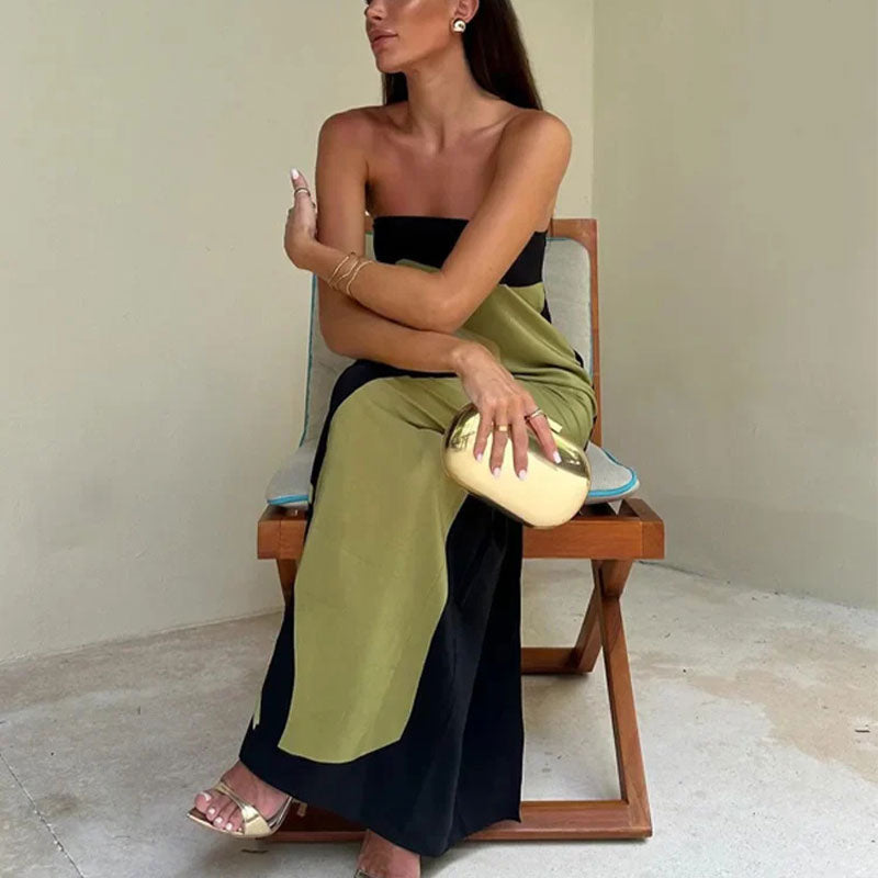 Jaime Abstract Floral Print Elasticated Off Shoulder Vacation Loose Maxi Dress - Flowy & Flattering for Summer Getaways