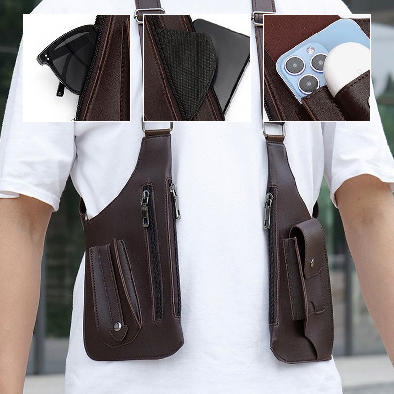 🔥2025 NEW HOT SALE🔥Double Shoulder Strap Multi-Pocket Outdoor Anti-Theft Tactical Bag