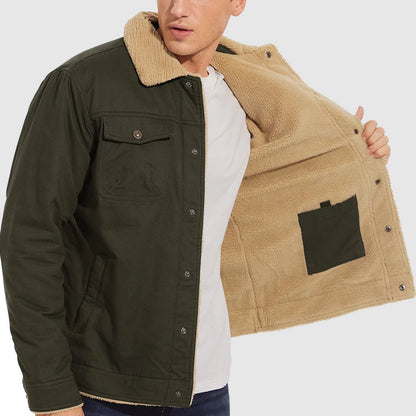 🎄☀️Warm the Whole Winter!🧥Men's Retro Western Winter Fleece Jacket
