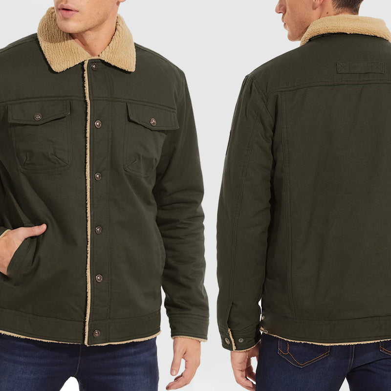 🎄☀️Warm the Whole Winter!🧥Men's Retro Western Winter Fleece Jacket