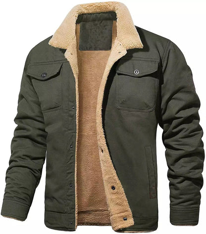 🎄☀️Warm the Whole Winter!🧥Men's Retro Western Winter Fleece Jacket