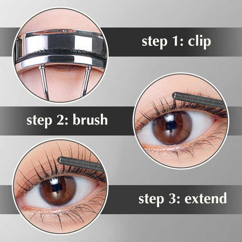 💝3D Curling Metal Wand Mascara - Waterproof & Long-Lasting