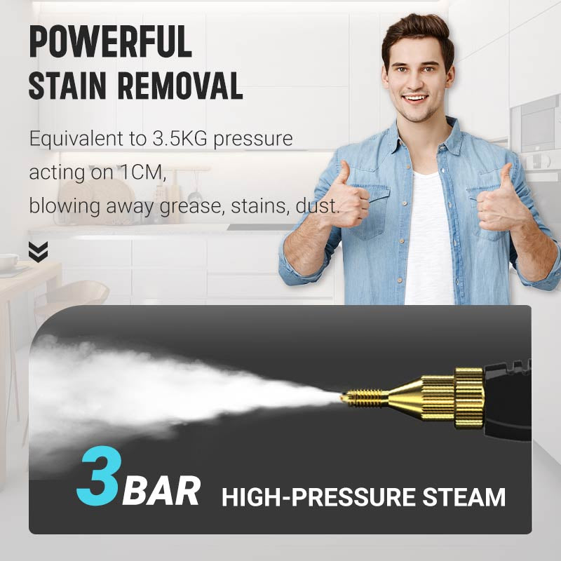 🔥Best Seller Worldwide✨2500W Handheld High-Temperature Pressurized Steam Cleaner