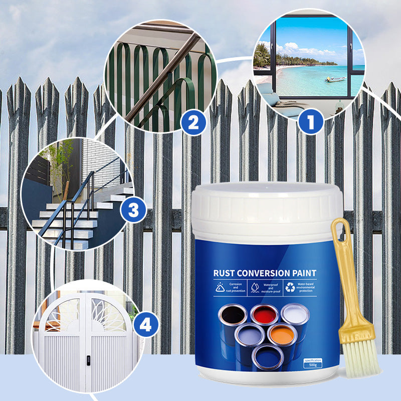 🔥2025 New Year Hot sale 50% OFF🔥Weatherproof Rust Converter Paint for Metal - Durable Protection & Rust Transformation