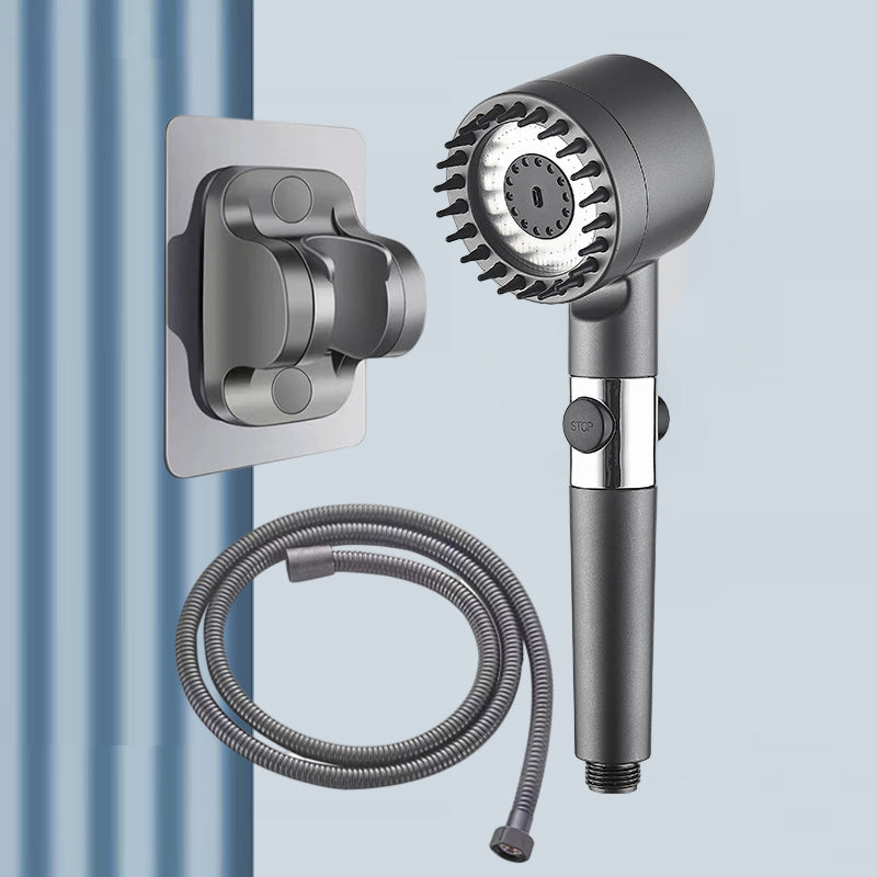 Home Essential Multi Functional High Pressure Shower, 3-Speed Massage, One-Touch Water Stop, Universal Interface, Stainless Steel Panel, Hose Holder & Filter Element
