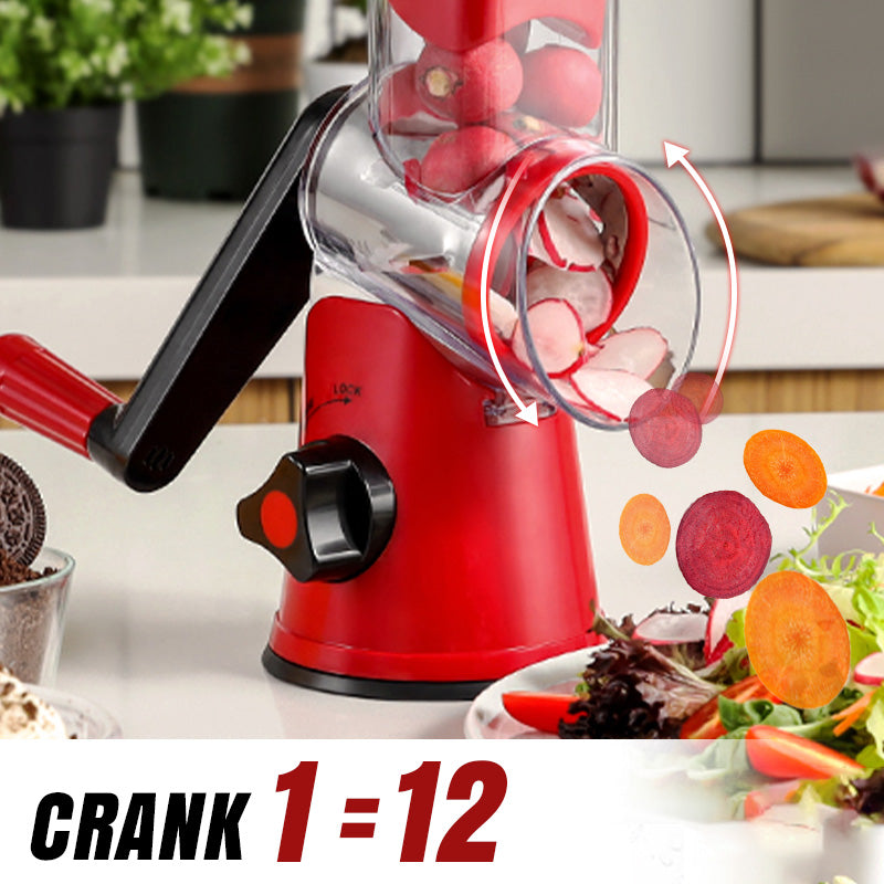 🔥2025 Kitchen Sale🔥Multifunctional Manual Rotary Grater & Chopper 🚀🥕