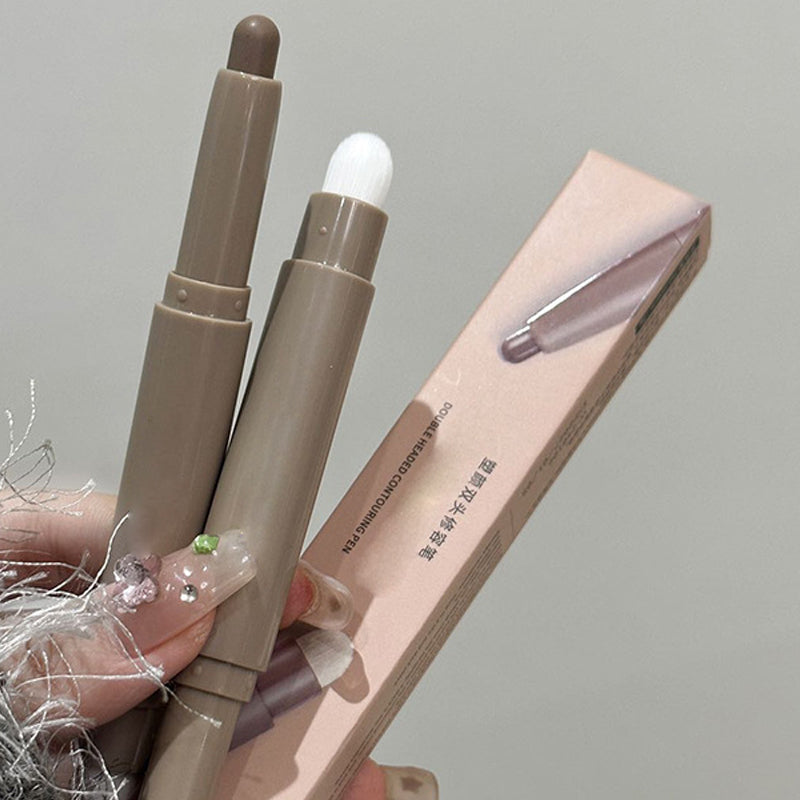 Double-Headed Grooming Pen with Brush – Natural 3D Look, Long-Lasting & Easy to Use!