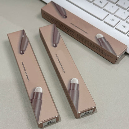 Double-Headed Grooming Pen with Brush – Natural 3D Look, Long-Lasting & Easy to Use!