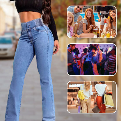 🌸Retro Chic🌸Stretch Flare Jeans With A High Waist - Perfect for Spring!