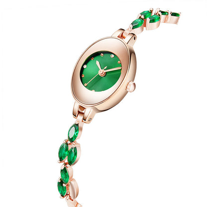 ✨Women's Colored Zircon Bracelet Watch⌚ | Included 4 Color Bands&Gift Box
