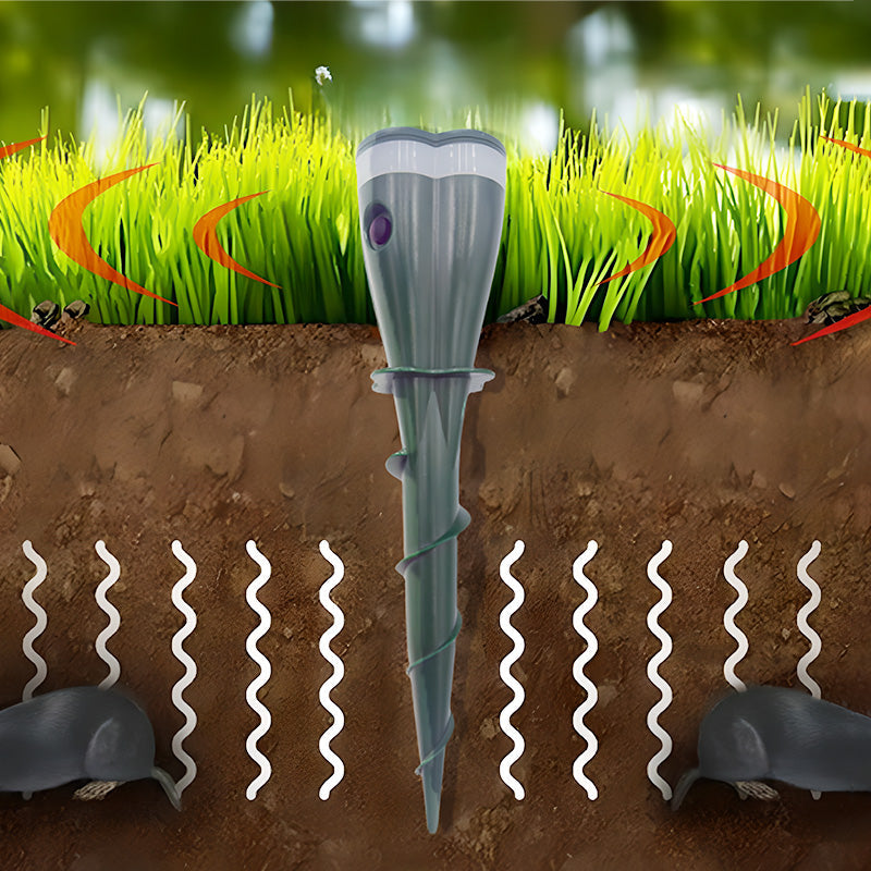 🌱 LIMITED-TIME 50% OFF! ✨ Solar Powered Mole Repellent – Waterproof, Vibration, Eco-Friendly 🐾