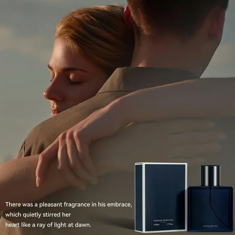 Men’s Natural Long-Lasting Marine Perfume🌊Subtle Ocean Amber Charm Fragrance - A Choice for Magnetic Nights🌌