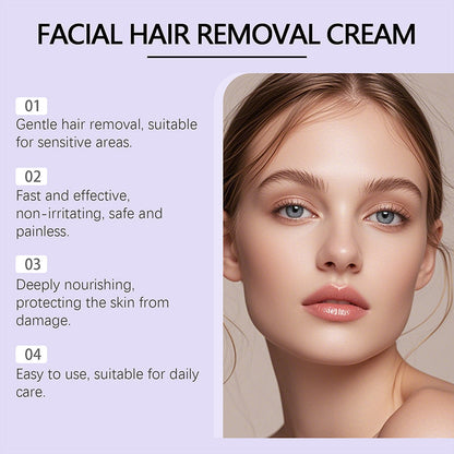 🔥Buy 2 Get 1 Free🔥Gentle and Painless Facial Hair Removal Cream | For Ultra-Sensitive Skin | Dermatologist Tested