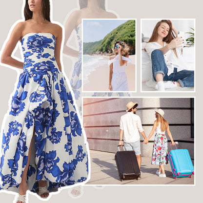 ✨New Arrival✨Floral Off-Shoulder Bubble Hem Maxi Dress | Light And Graceful