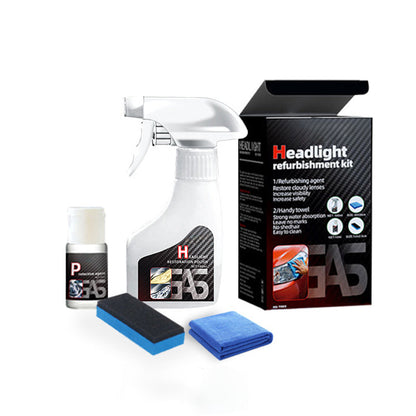 💡Automotive Headlamp Restoration Fluid Kit🔧Quickly Repairs Yellowing&Scratches🚗