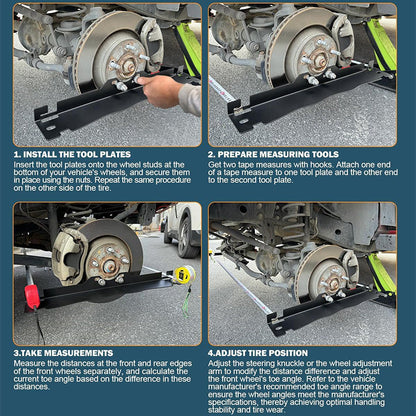 🔥2025 Hot Sale🔥Stainless Steel Wheel Alignment Tool Plate（50% OFF）