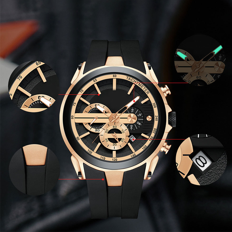 🎉Time-limited Special💎Stylish Sports Watch with Luminous Display, Silicone Strap and Waterproof Design