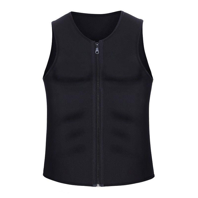 🔥Hot Sale 50% OFF💥Men's Workout Zipper Body Shaper Tank Top