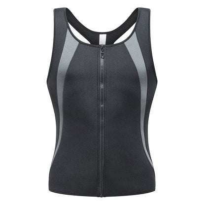 🔥Hot Sale 50% OFF💥Men's Workout Zipper Body Shaper Tank Top