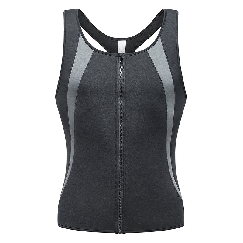 🔥Hot Sale 50% OFF💥Men's Workout Zipper Body Shaper Tank Top